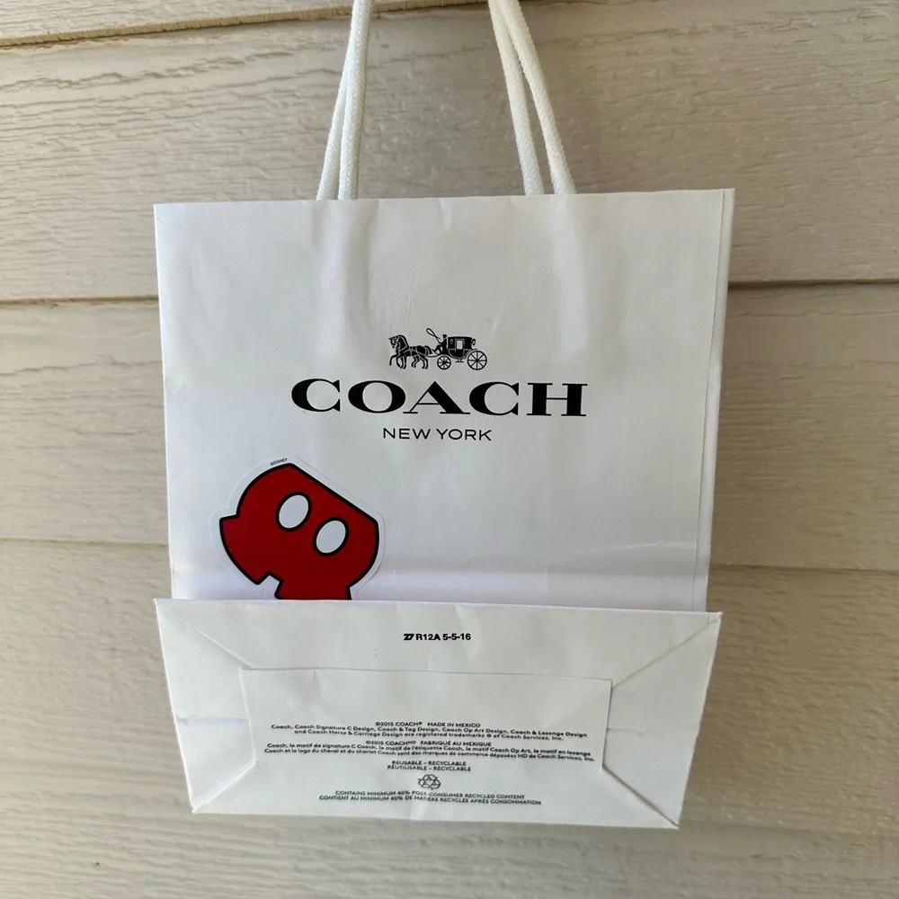 Coach x Disney collab small shopping bag